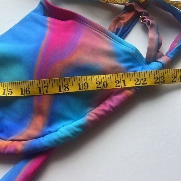 Wild Fable Womens Tie-Dye Bikini Set 2X Blue/Pink Removable Pads - Picture 4 of 14